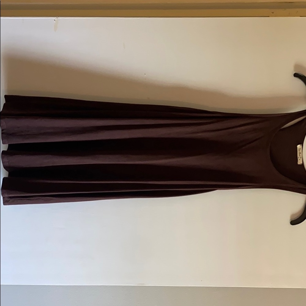 Brown suede dress